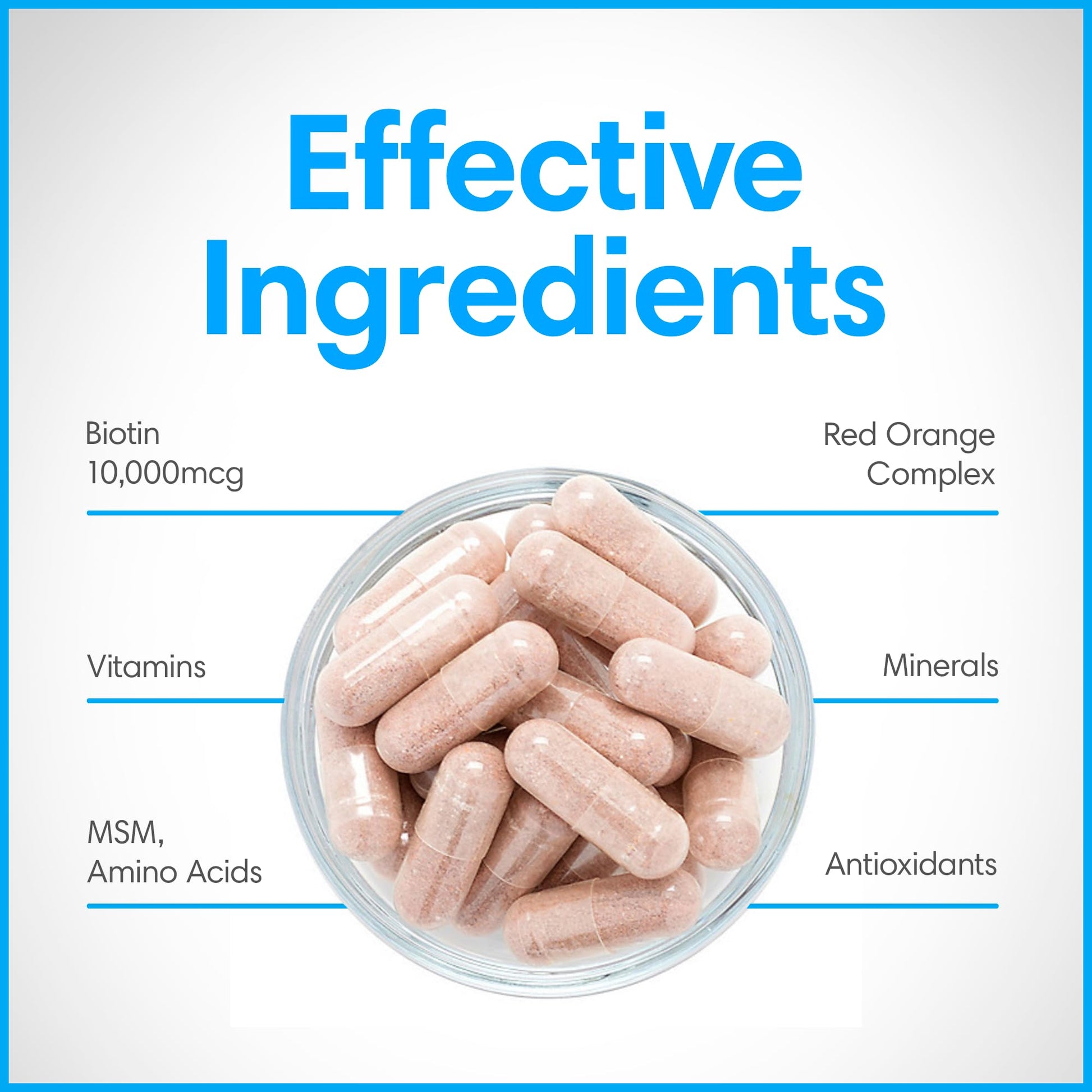 Ingredientes efectivos de Beaute Caps Pro