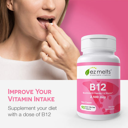 Ingredientes EZ Melts vitamina B12 sublingual