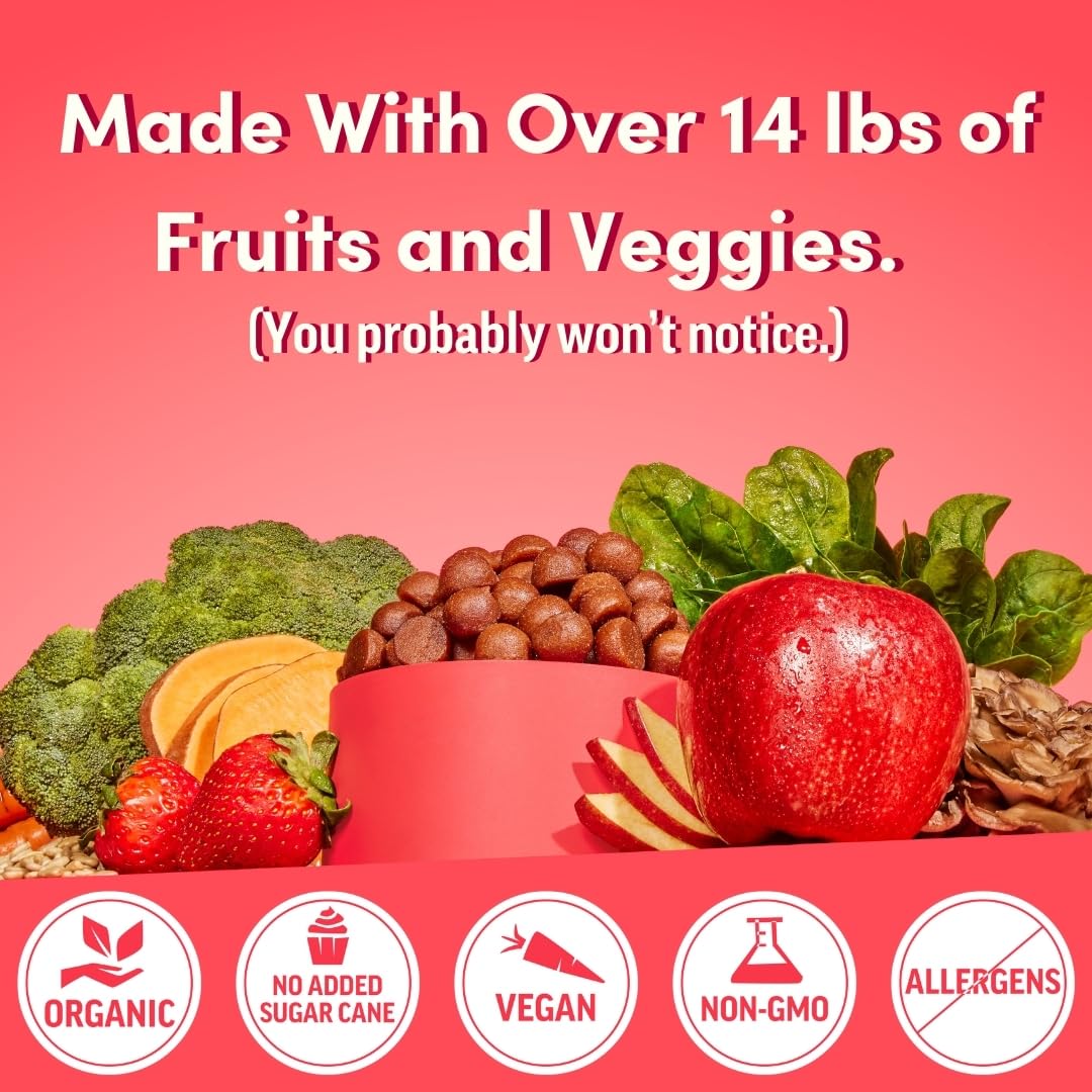 Ingredientes de frutas y verduras multivitamínicas