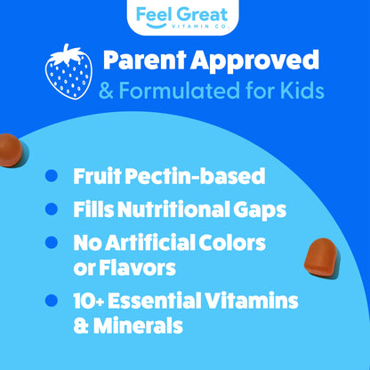 Lista de ingredientes en gomitas multivitamínicas