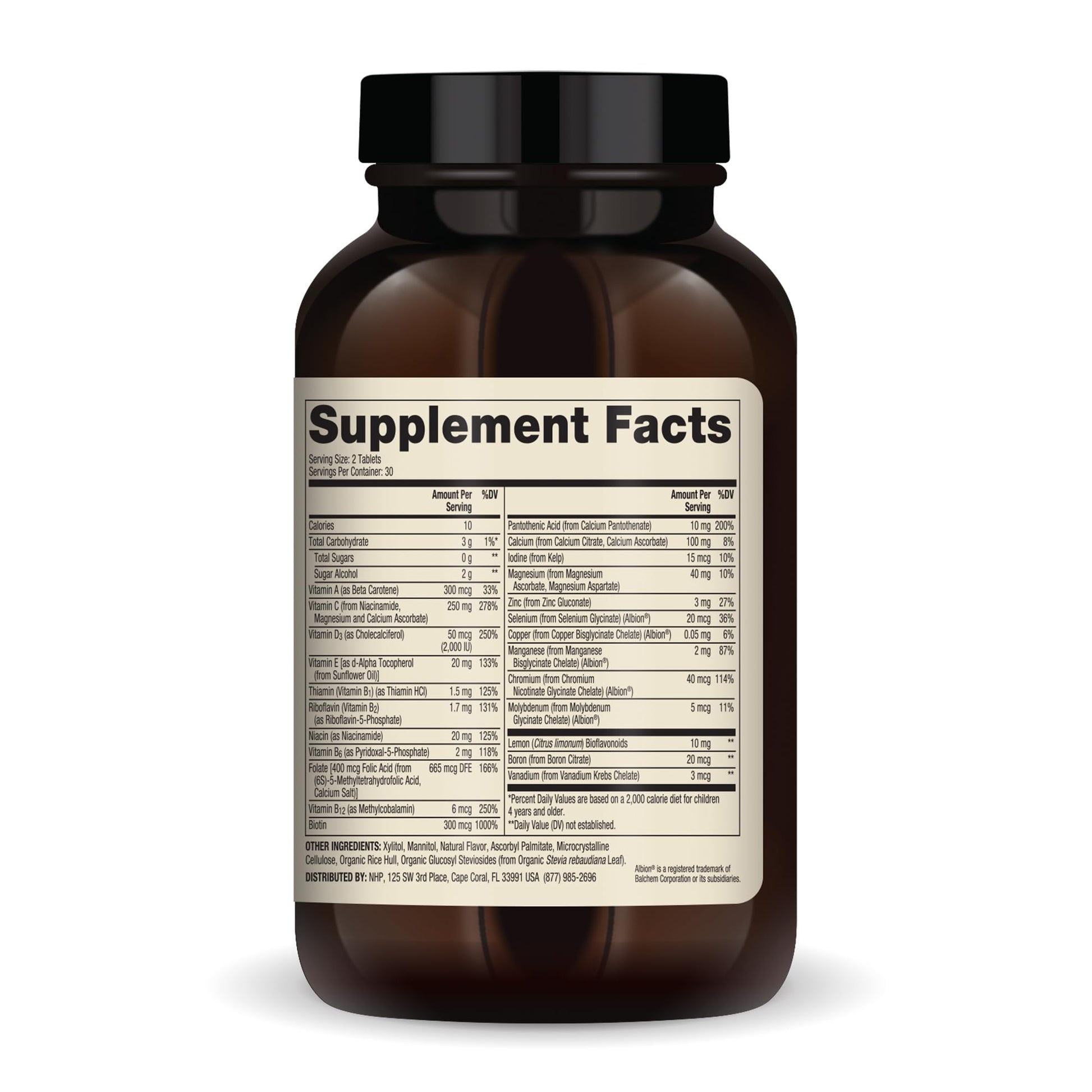 Ingredientes multivitaminas masticables para niños Dr. Mercola