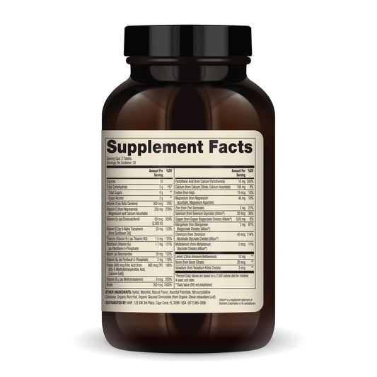 Ingredientes multivitaminas masticables para niños Dr. Mercola