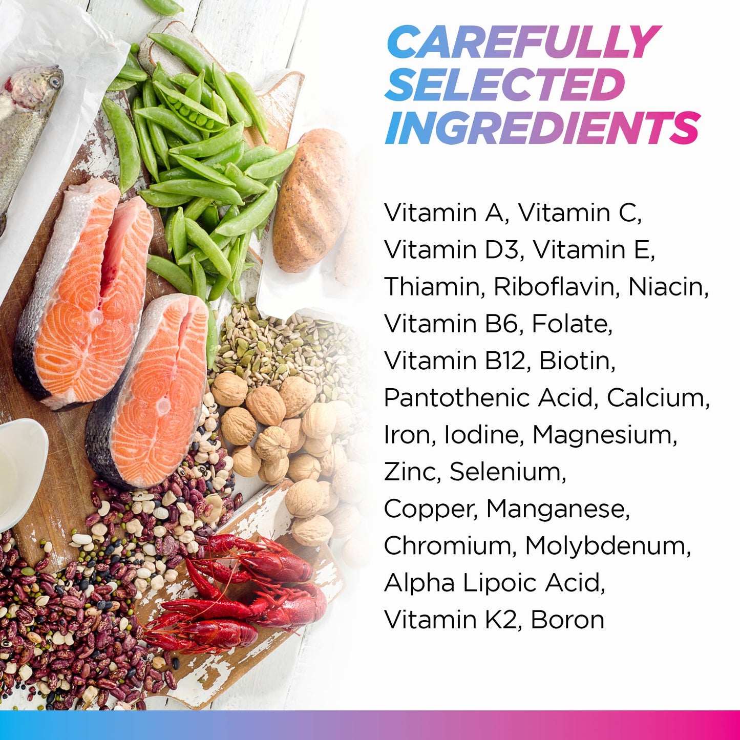 Ingredientes de multivitaminas Livingood
