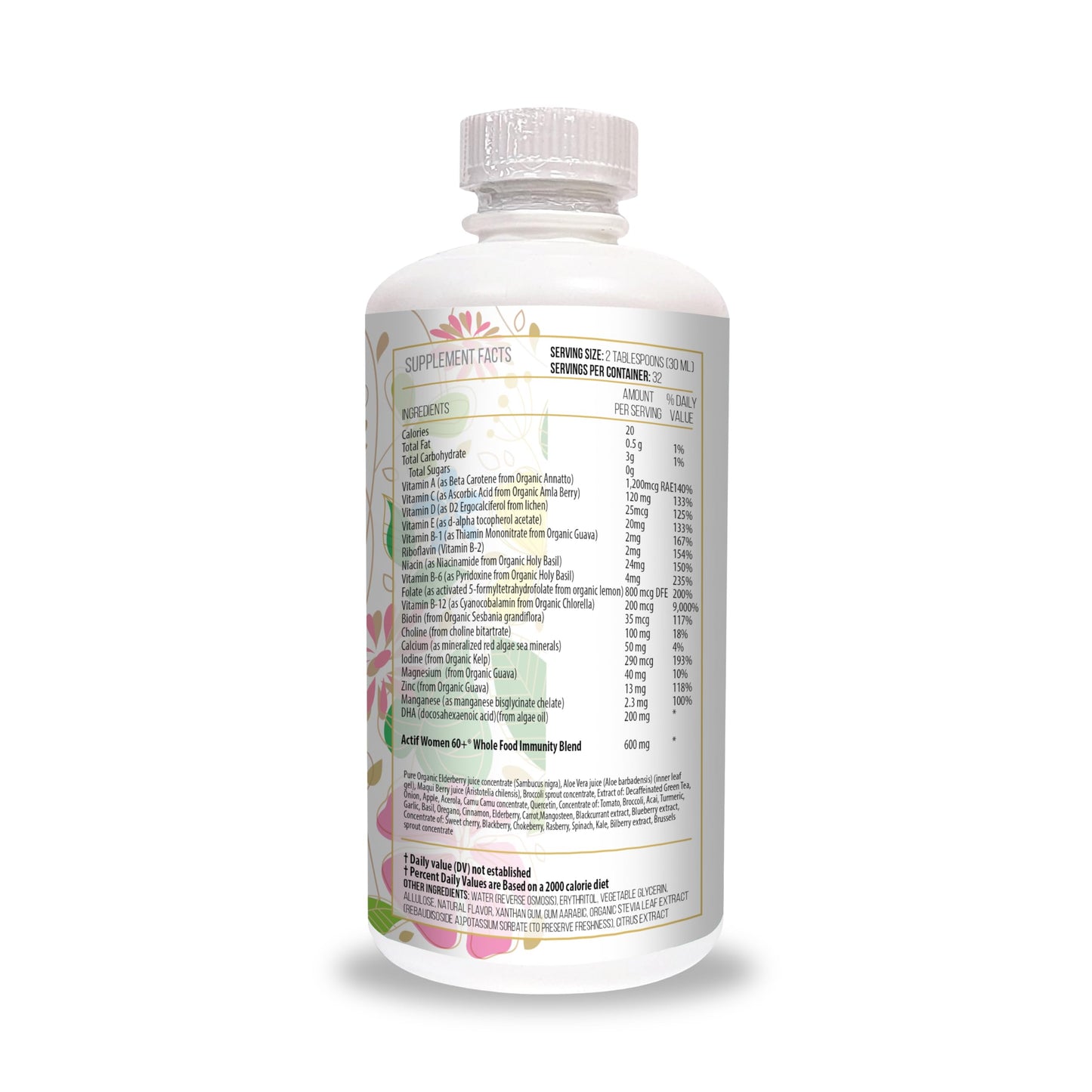 Ingredientes del multivitamínico ACTIF líquido