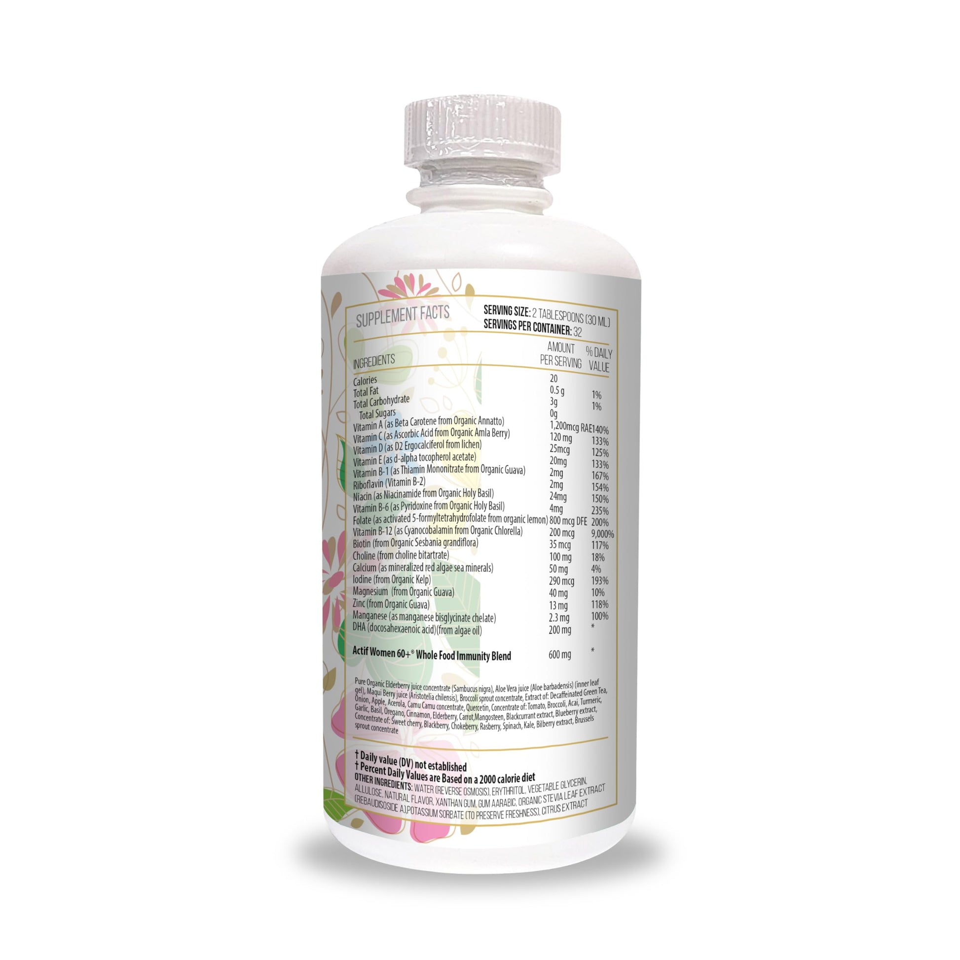 Ingredientes del multivitamínico ACTIF líquido
