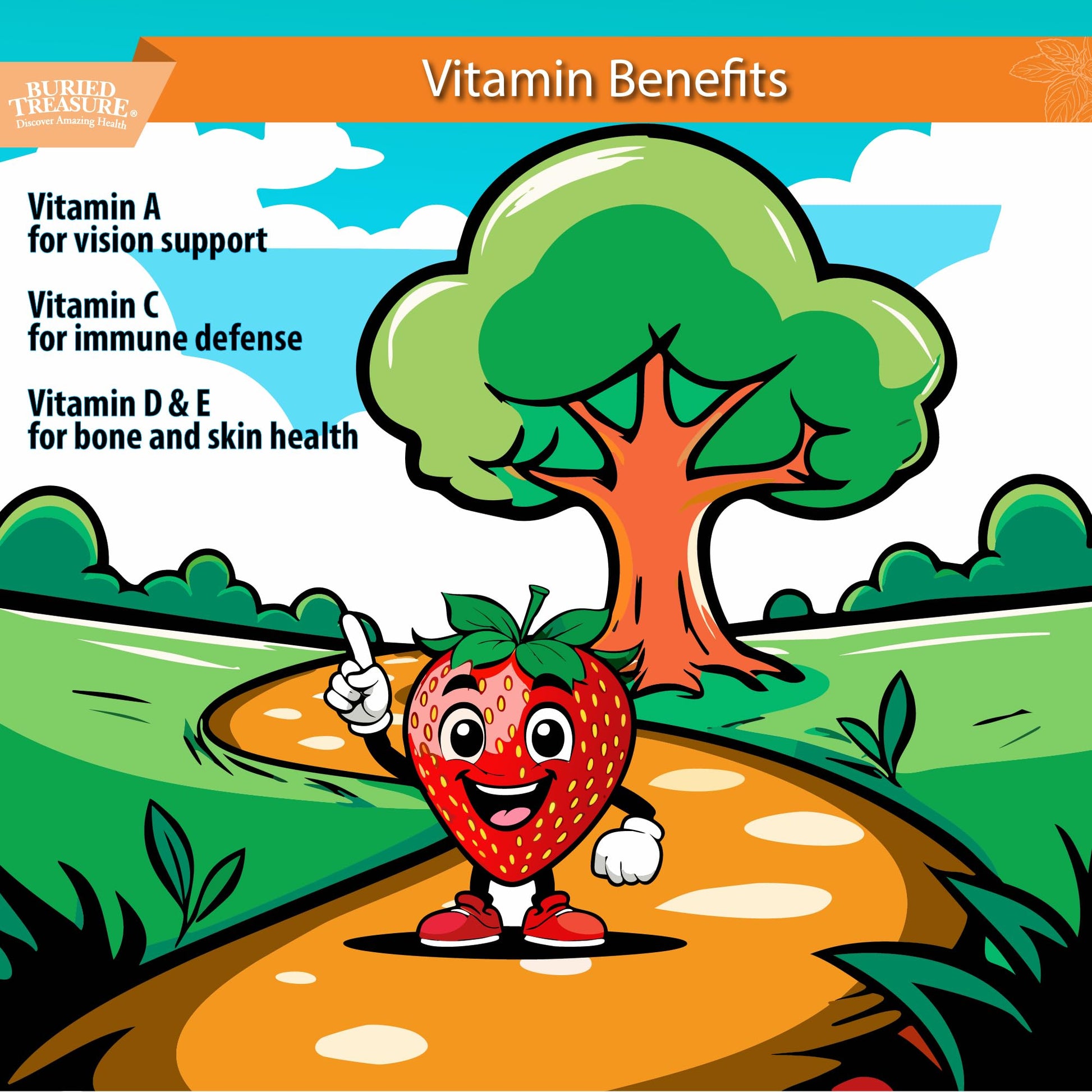 Ingredientes multivitamínico Buried Treasure para niños