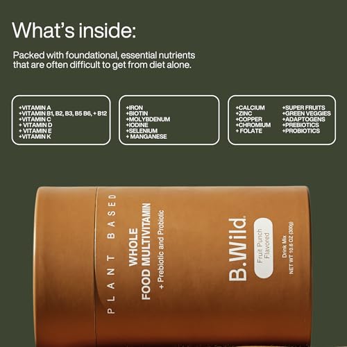 Ingredientes del multivitamínico B.WILD