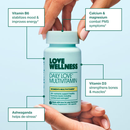 Ingredientes Multivitamínico Daily Love para Mujeres