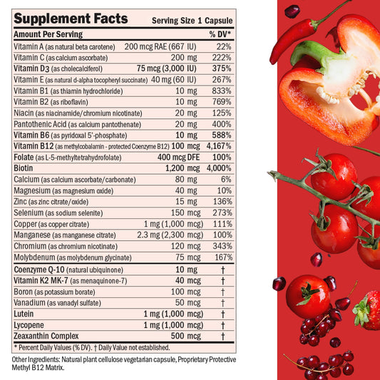 Ingredientes del multivitamínico Essential-1