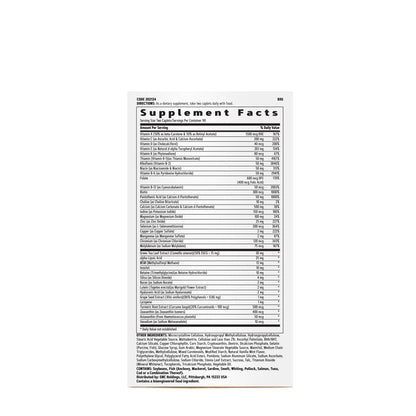 Ingredientes del multivitamínico GNC Women's