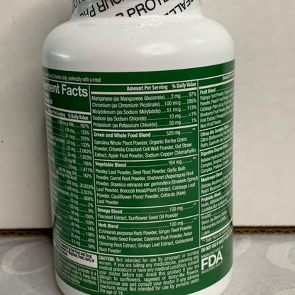Ingredientes del multivitamínico Whole Nature