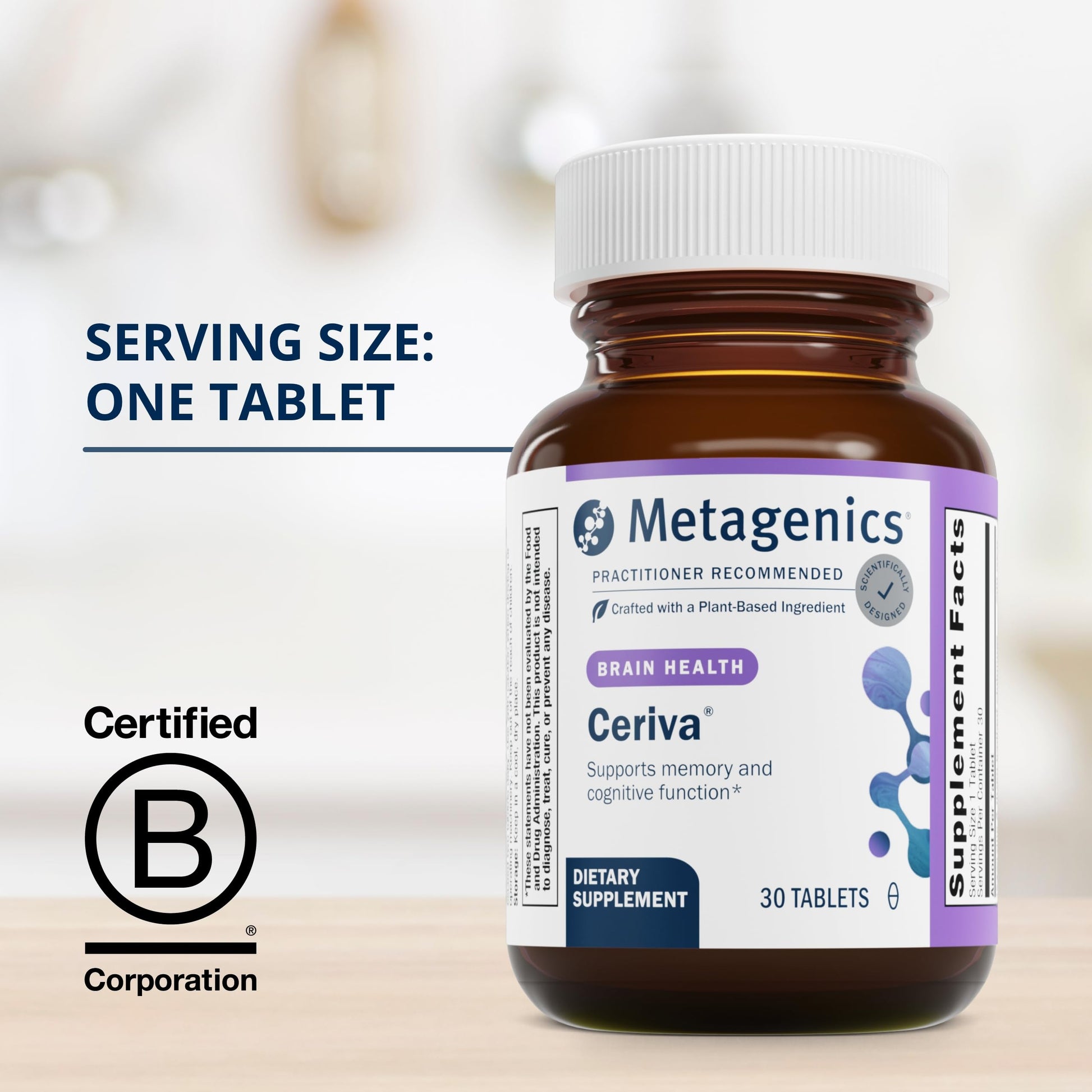 Ingredientes naturales Metagenics Ceriva