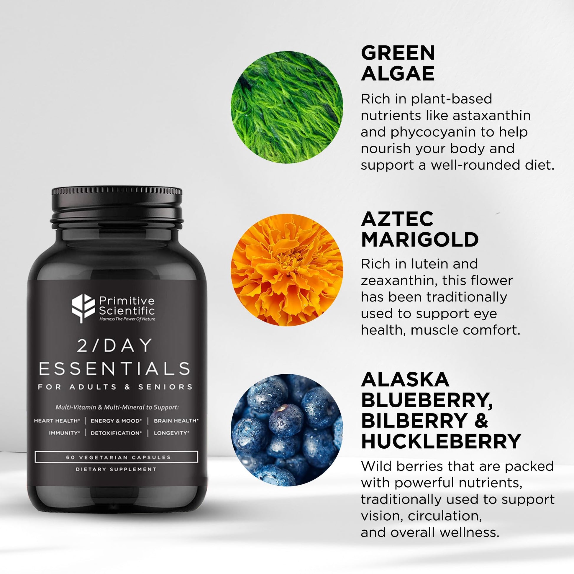 Ingredientes naturales en multivitaminas