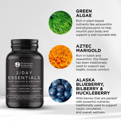 Ingredientes naturales en multivitaminas