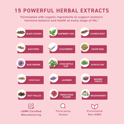 Ingredientes naturales en tintura herbal SMNutrition
