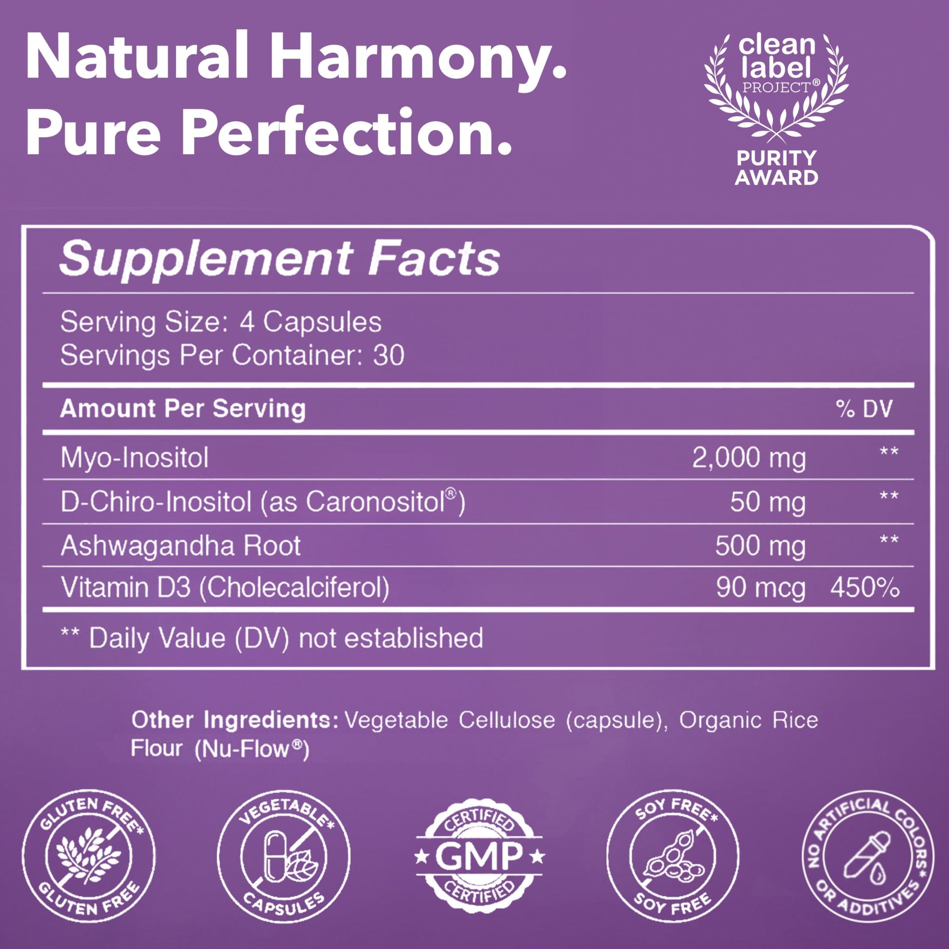 Ingredientes naturales veganos para el paquete Women's Wellness