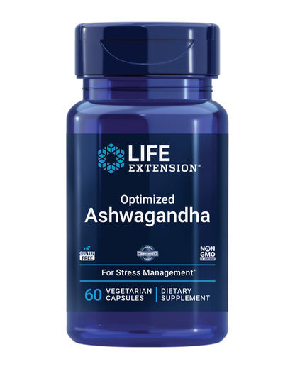 Ingredientes naturales de vitamina D3 y Ashwagandha Life Extension