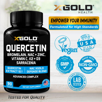Ingredientes naturales del suplemento XGold Defense Blend