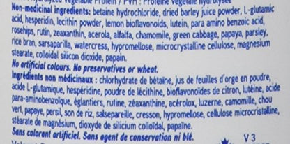 Ingredientes no medicinales Swiss One 50 multivitaminas