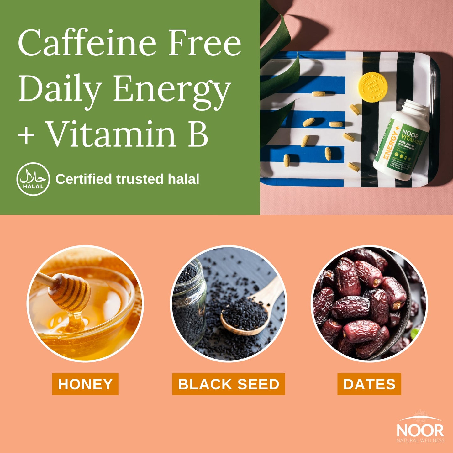 Ingredientes de Noor Vitamins Energy+