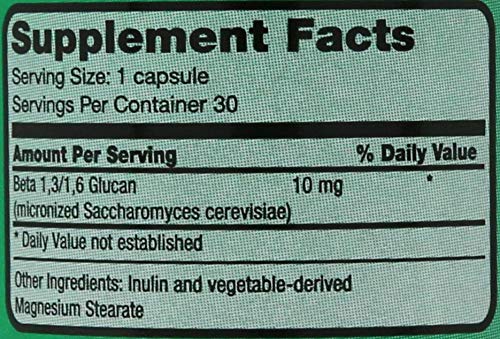 Ingredientes del NSC-100 Beta Glucano