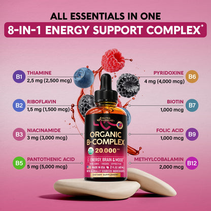 Ingredientes complejos en gotas NUTRAHARMONY B orgánico