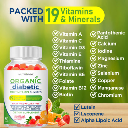 Ingredientes nutricionales en gomitas NutraPep.