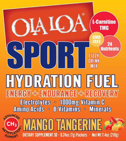 imagen close-up ingredientes bebida deportiva Ola Loa
