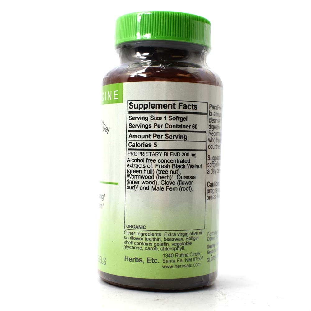 Ingredientes de Parafree HERBS ETC