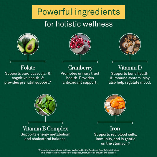ingredientes poderosos del multivitamínico para mujeres WellWithAll