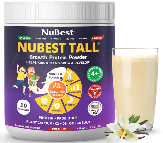 Ingredientes del polvo de proteína NuBest Tall