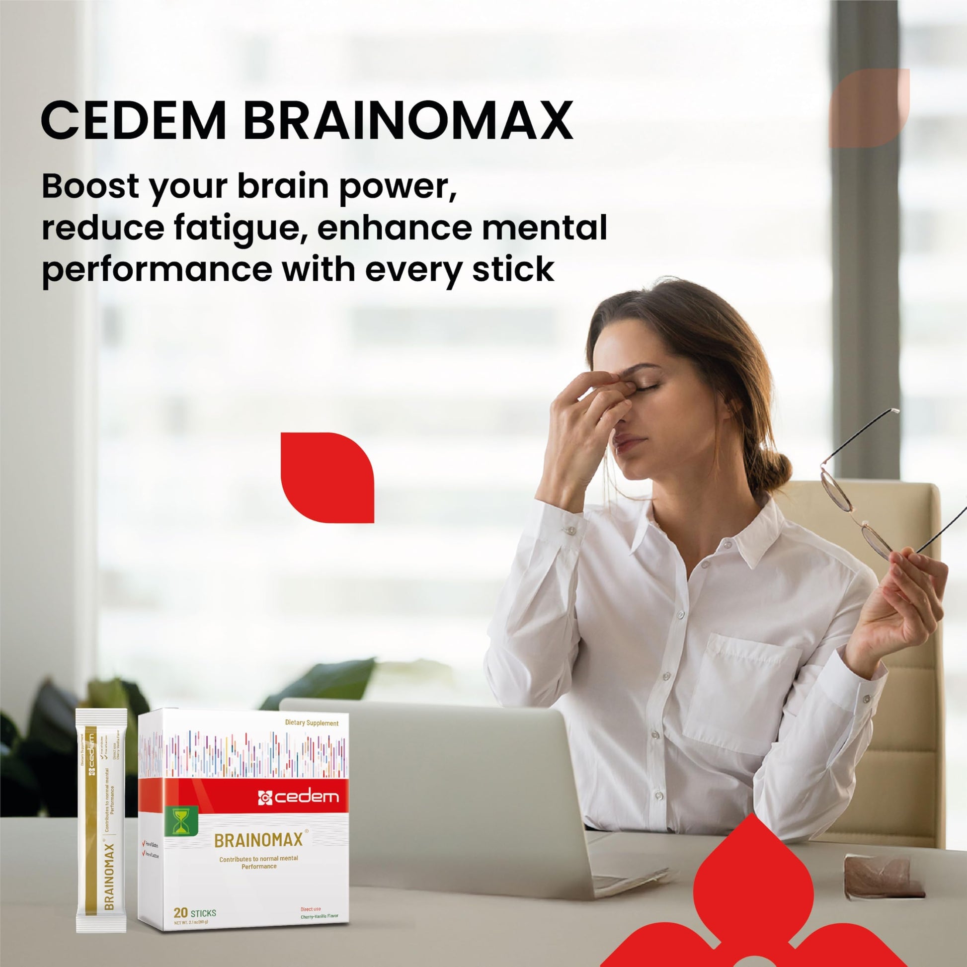 Ingredientes premium CEDEM Brainomax suplemento