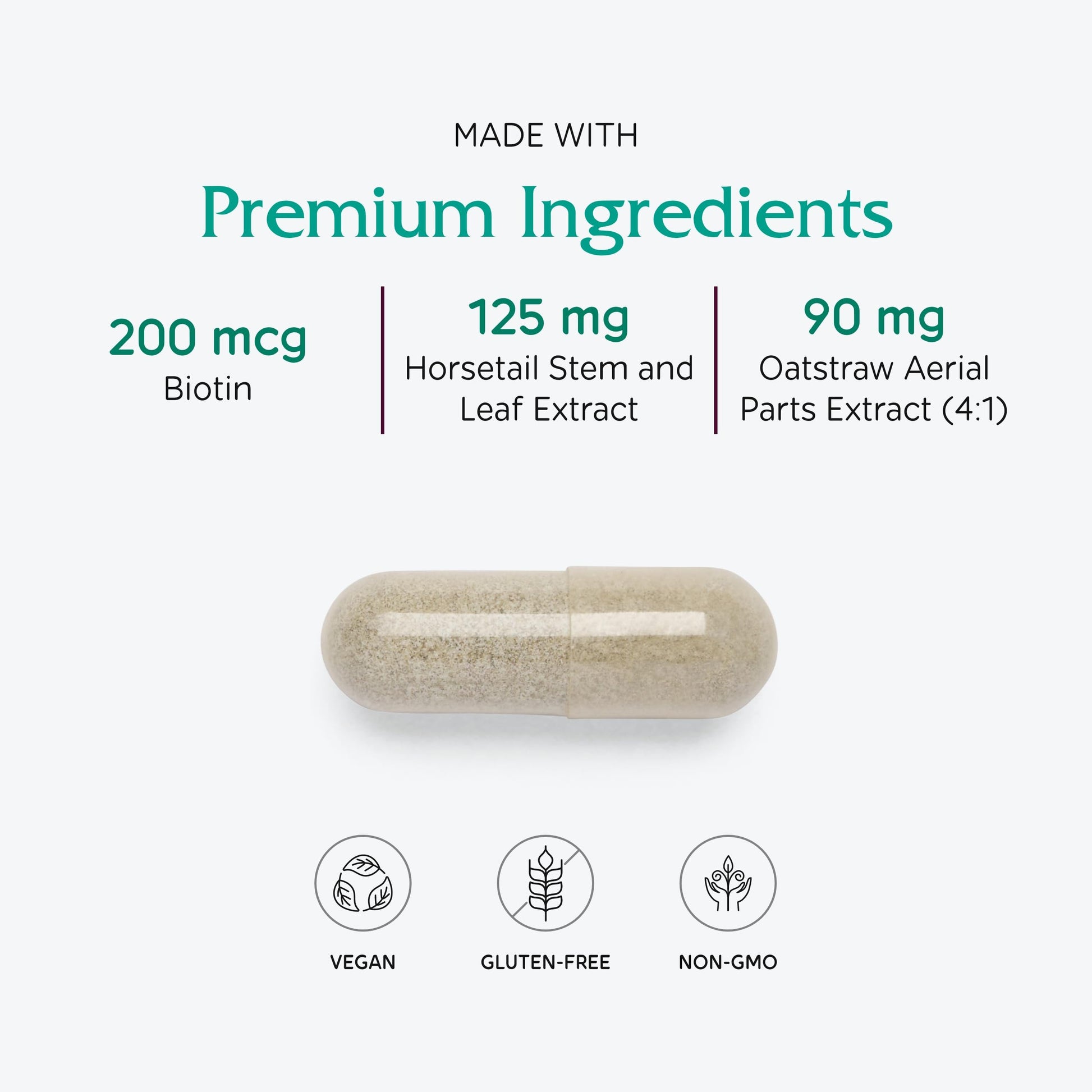 ingredientes premium para salud cabello y piel vegano