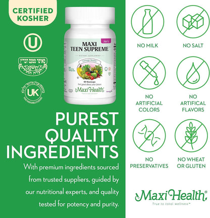 Ingredientes puros en los suplementos Maxi Health