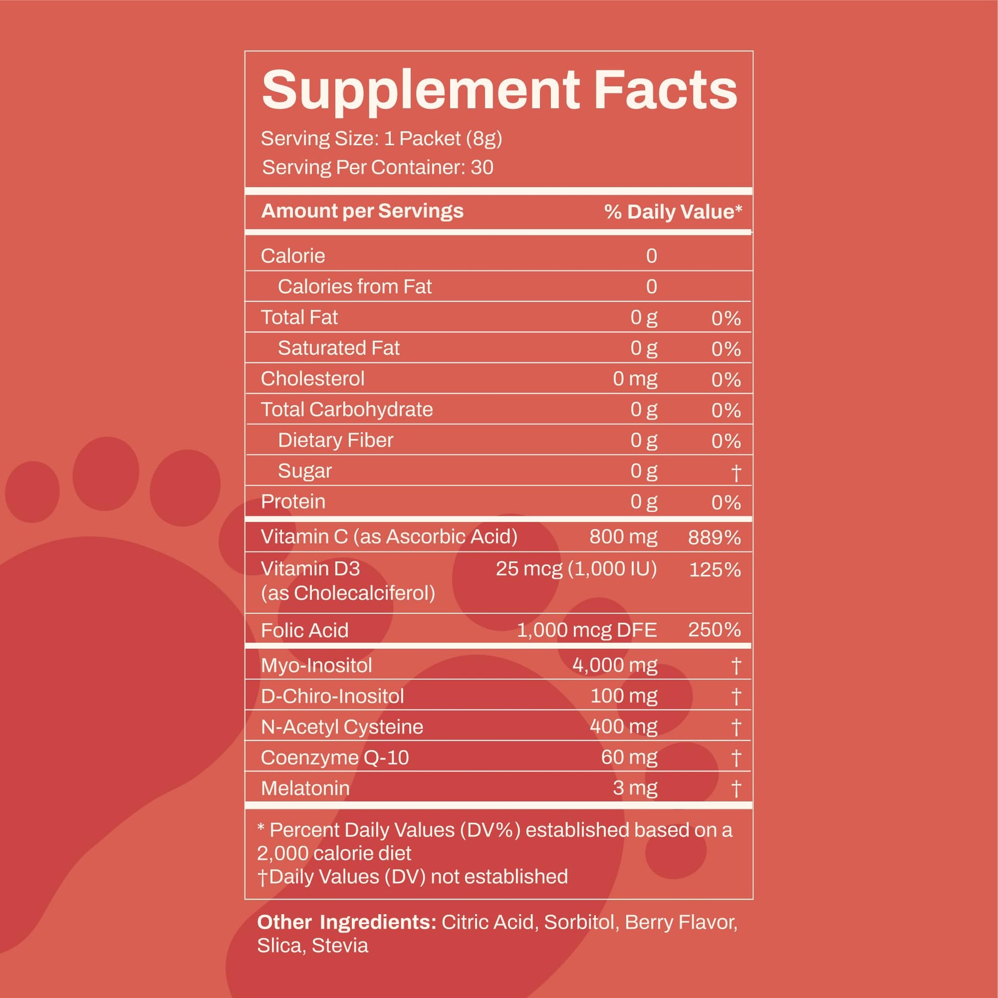 Suplemento MoreBabies con ingredientes para salud reproductiva