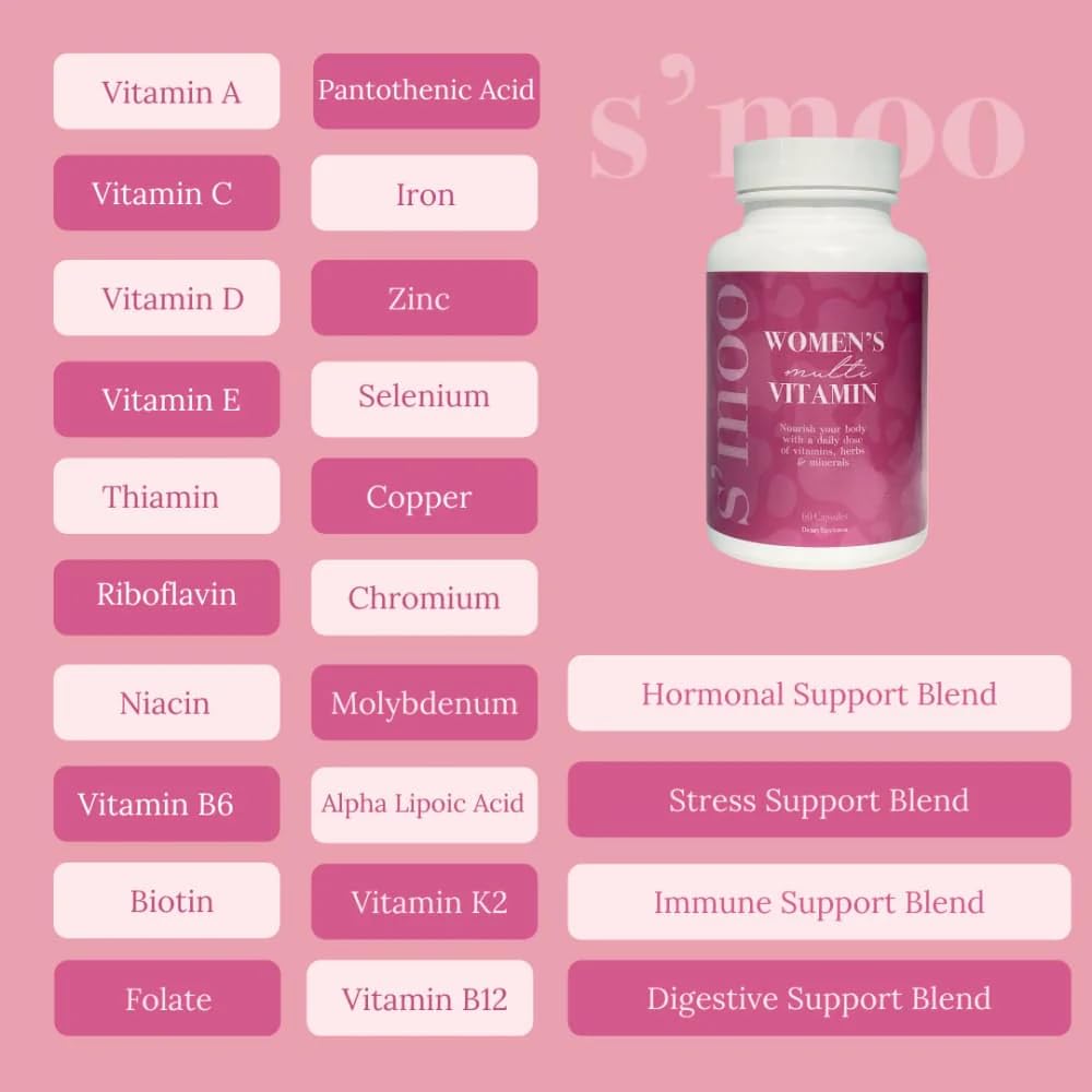 ingredientes s'moo multivitaminas mujeres.