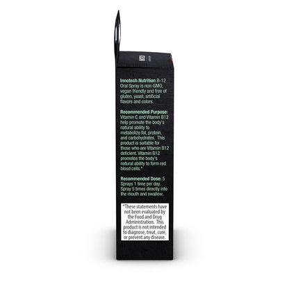 Ingredientes spray vitamina b12 Innotech Nutrition 25ml