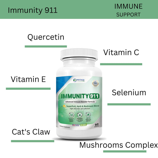 Ingredientes del suplemento Immunity 911