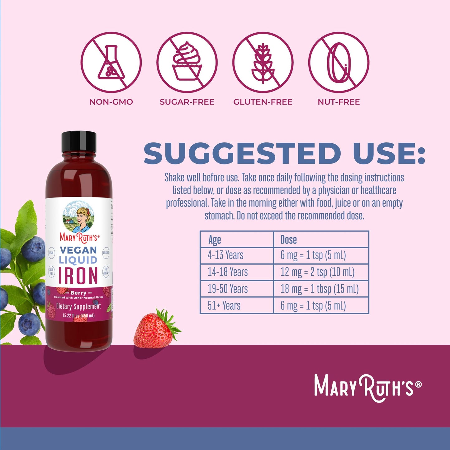 Ingredientes adicionales suplemento MaryRuth's