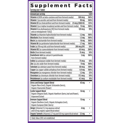 Ingredientes suplementarios para el multivitaminico de New Chapter
