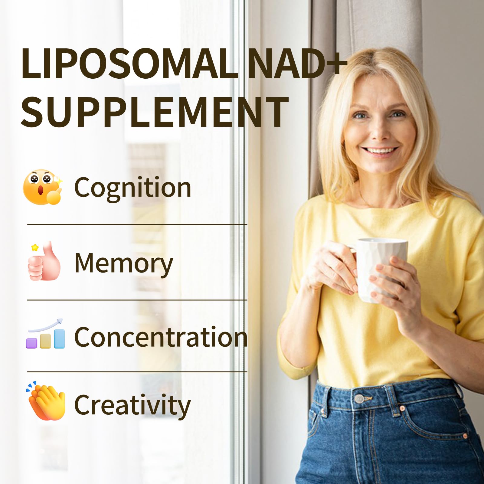 Ingredientes del suplemento NAD+ Heaisrlate