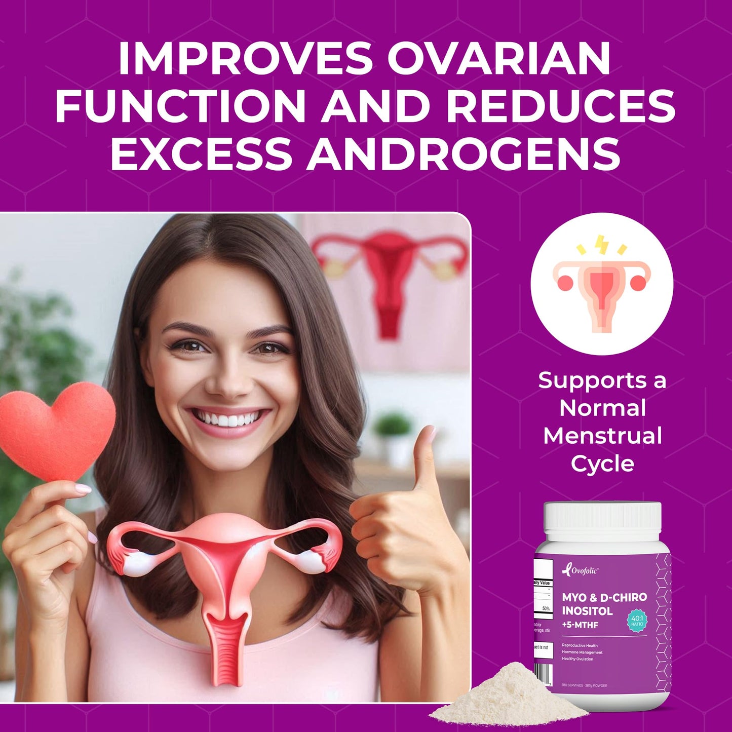 Ingredientes suplemento Ovofolic Inositol equilibrio hormonal