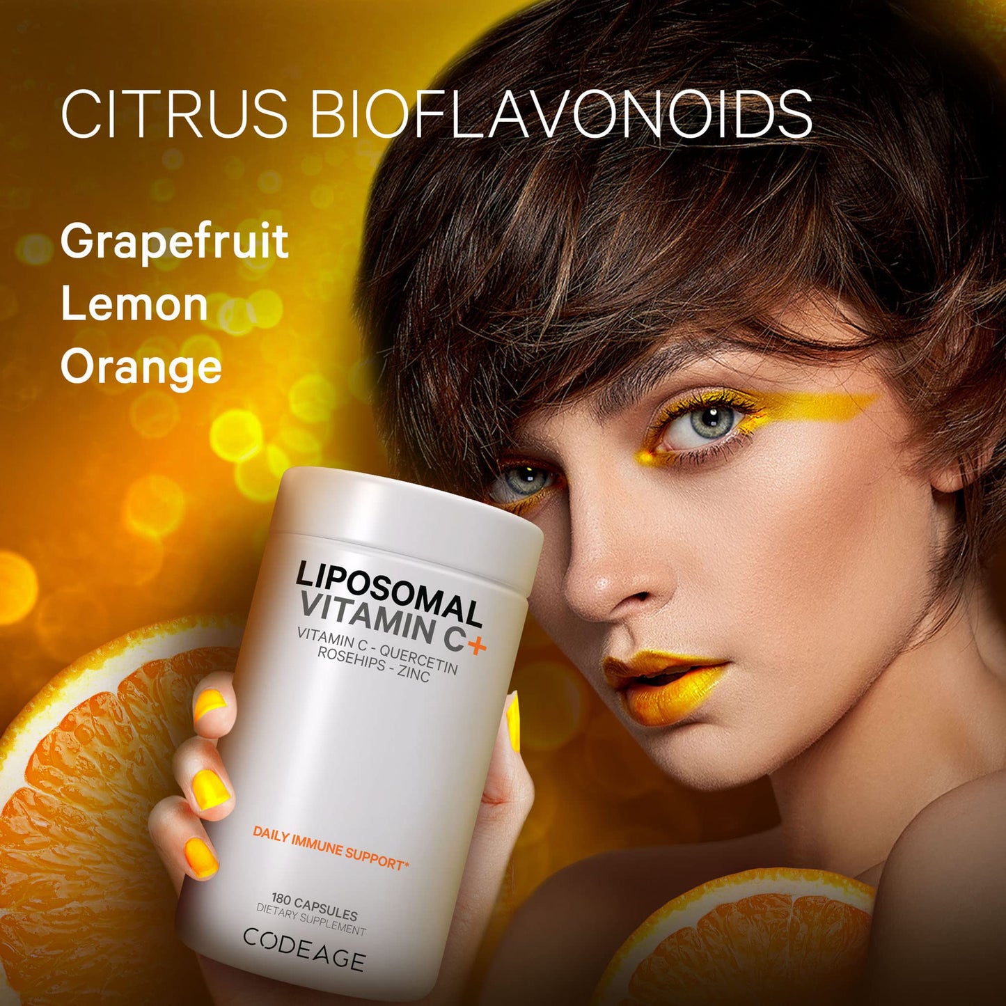 Ingredientes de vitamina c y bioflavonoides cítricos Codeage