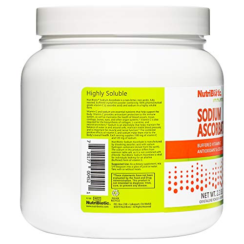 Ingredientes vitamina c buffered NutriBiotic 2.2lb