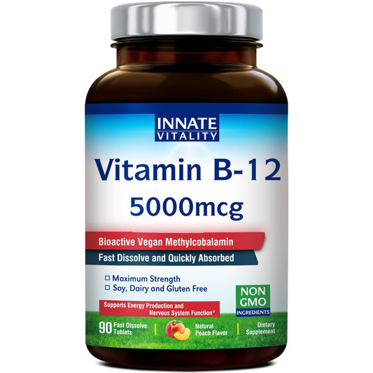 Innate Vitality vitamina b12 5000mcg sublingual frasco 90 tabletas