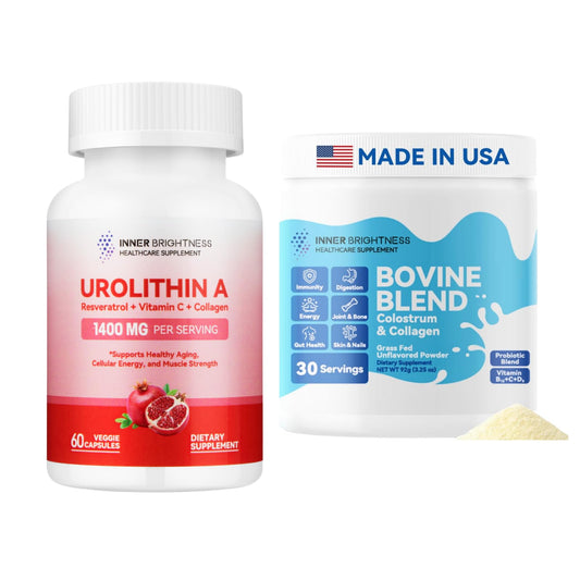 Inner Brightness urolitina a con colostro y colágeno suplemento salud