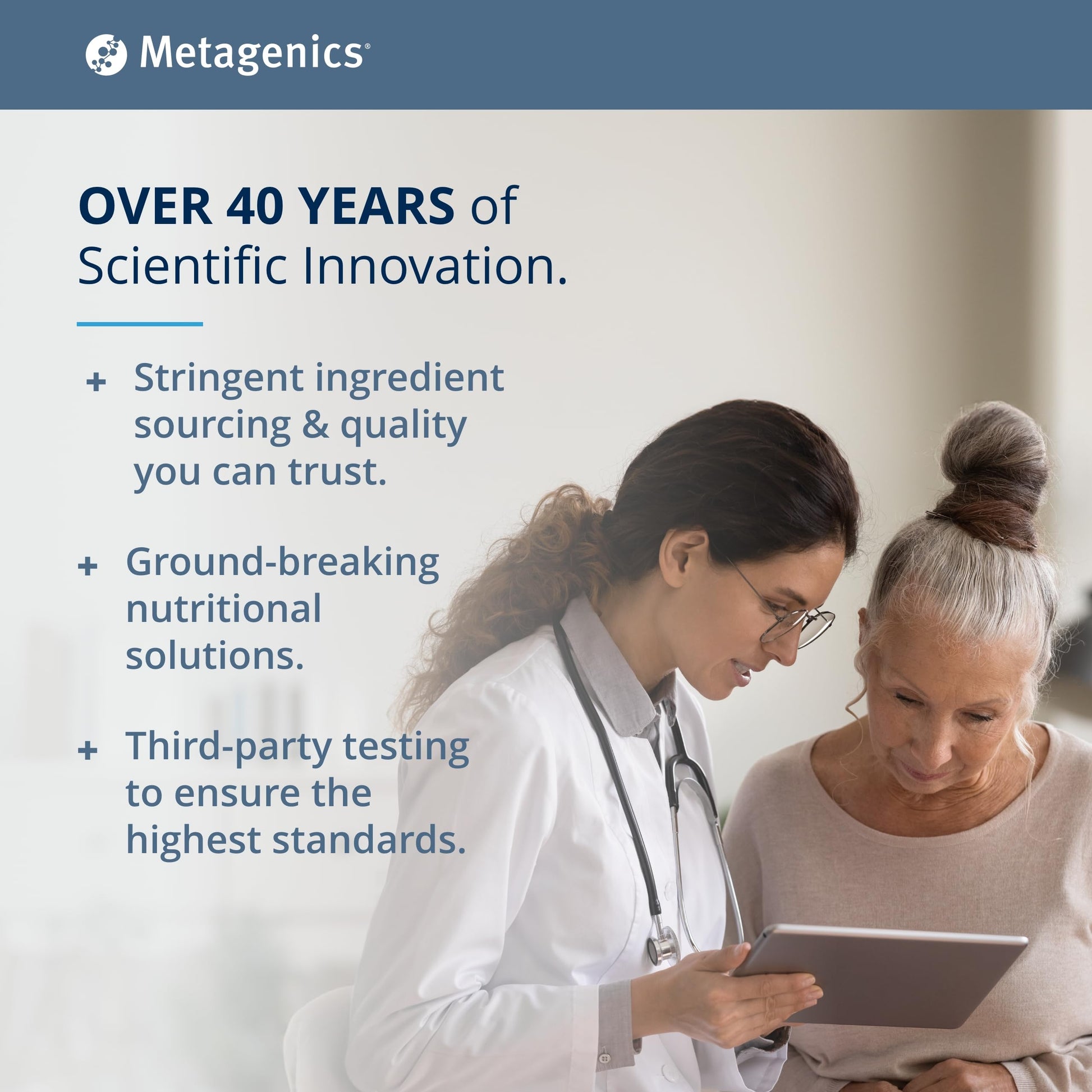 Innovación científica de Metagenics 40 años