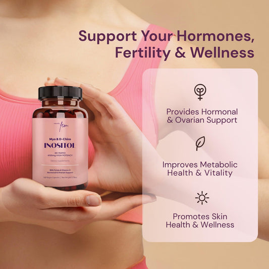Cápsulas de Inositol Myo y D-Chiro soporte hormonal