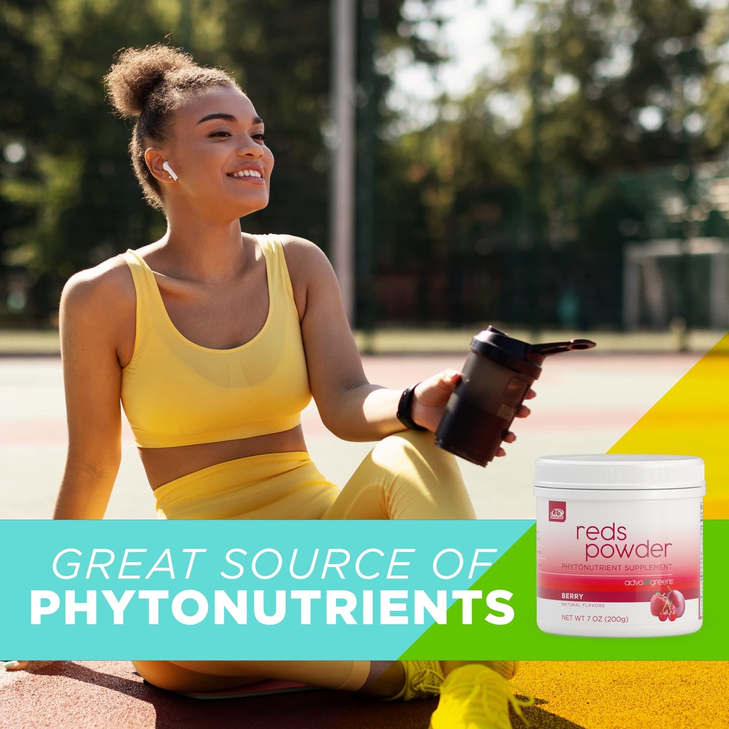 Instrucciones y beneficios polvo AdvoGreens Reds AdvoCare