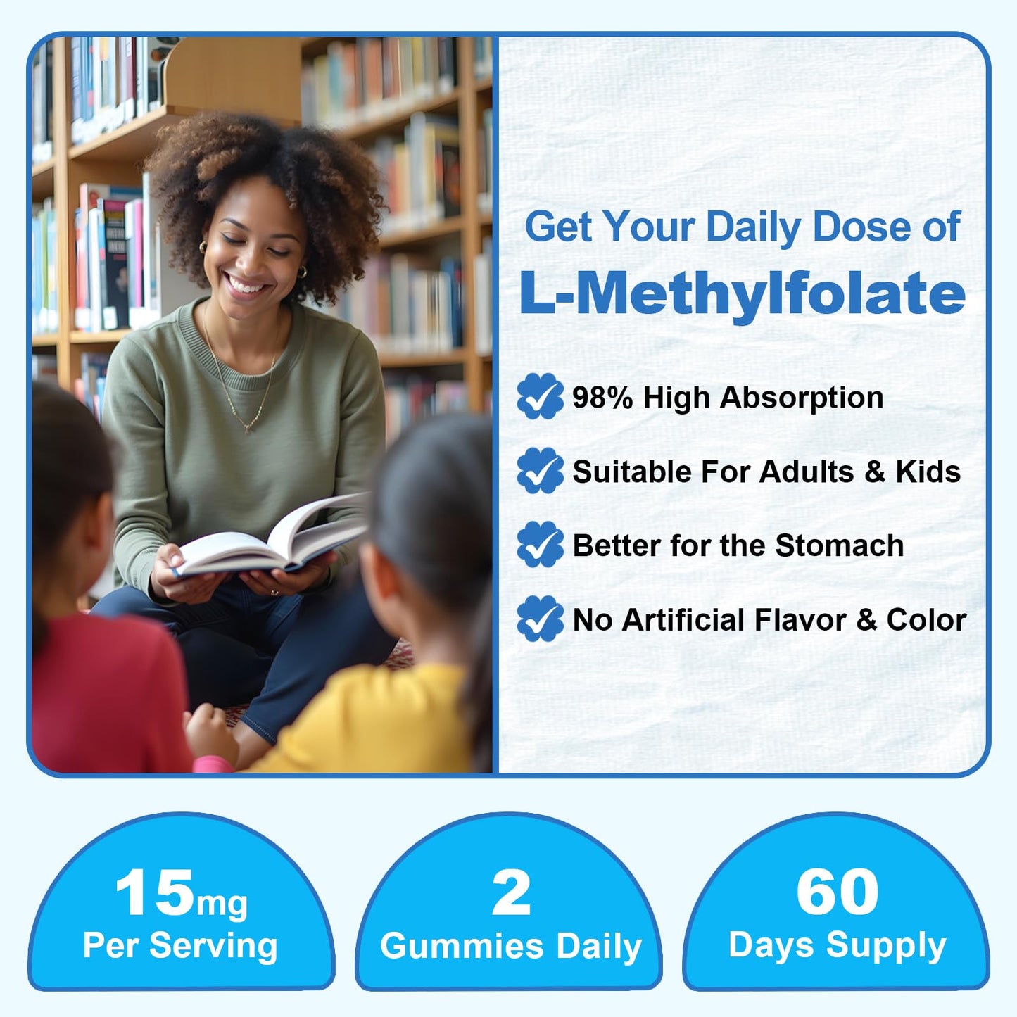 Instrucciones y beneficios gomitas JOVITHEA L-Metilfolato